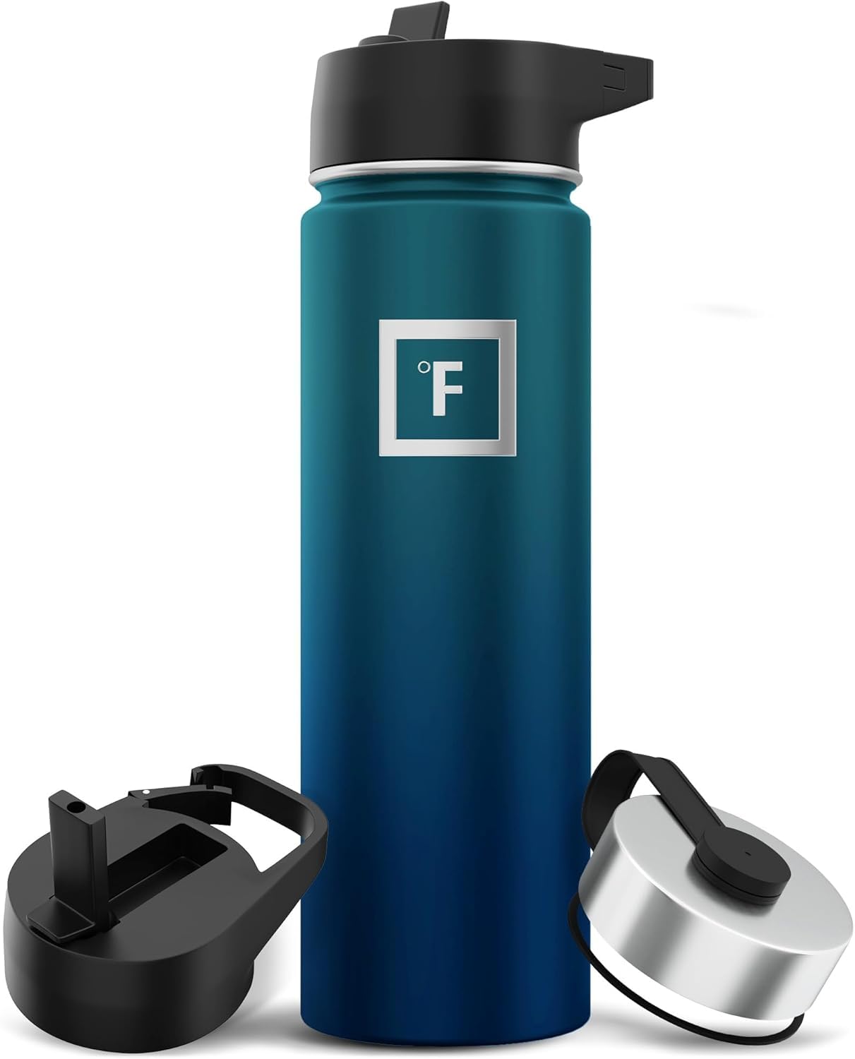 👉 Edelstahl Trinkflasche mit Strohhalm, Doppelwandig Isoliert & Auslaufsicher, BPA-frei, Für Kohlensäure Geeignet, 650–1800 ml – Sport, Fitness, Kinder & Reisen